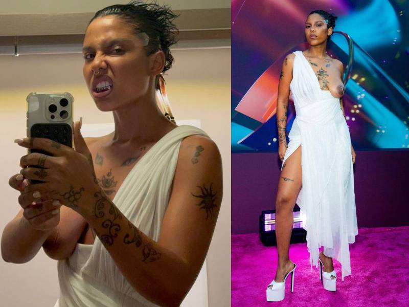 En su cuenta de Instagram, Tokischa compartió más fotos de su atrevido look en premios Lo Nuestro 2026.