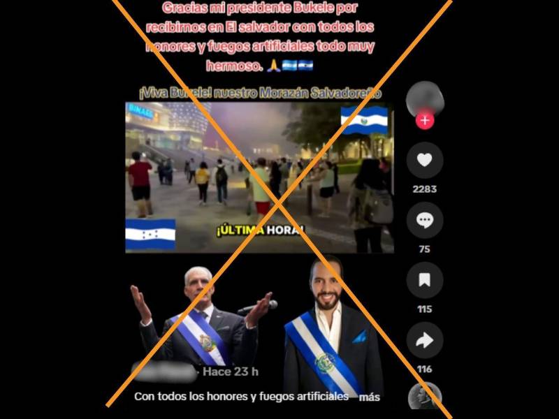 Captura de pantalla a una publicación de TikTok, hecha el 5 de octubre de 2026.