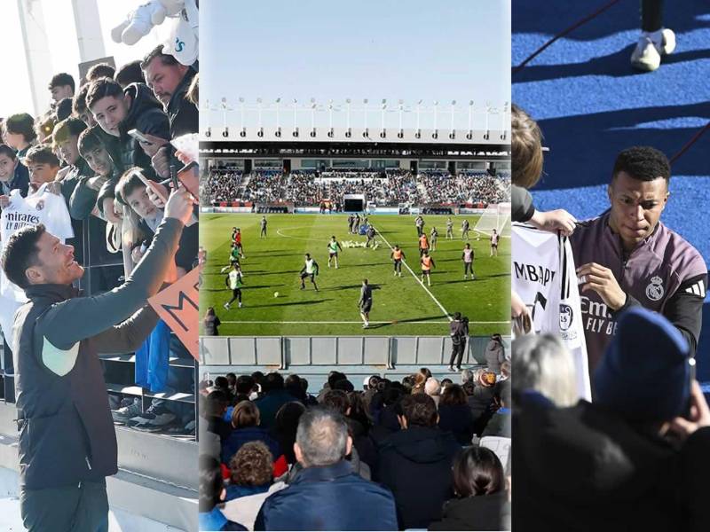 Real Madrid se entrenó este martes 30 de diciembre en Valdebebas ante miles de aficionados, desatando la locura por los jugadores, entre ellos Kylian Mbappé.
