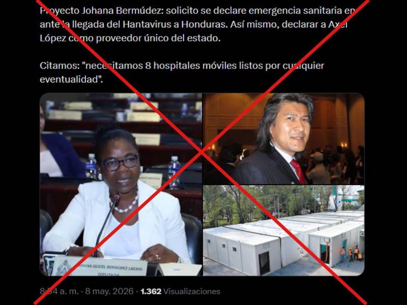 Captura de pantalla a una publicación de X hecha el 8 de mayo de 2026.