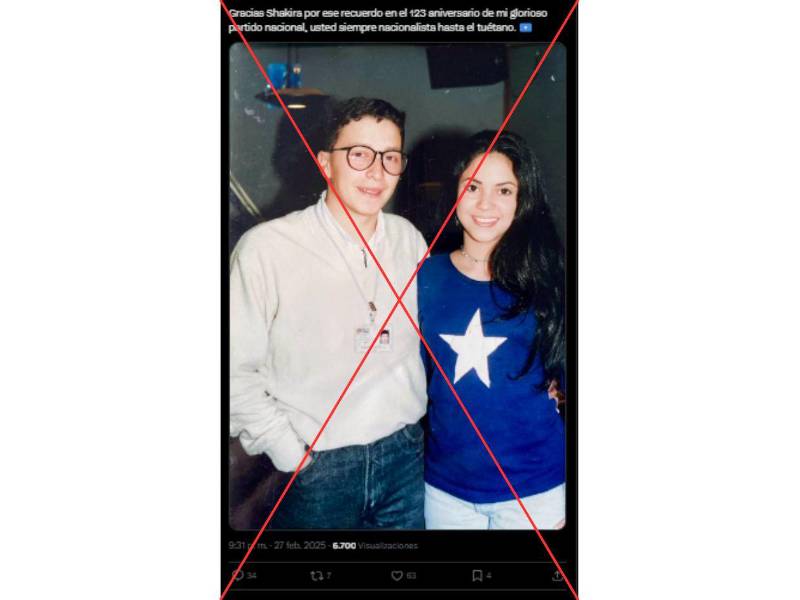 Captura de pantalla a una publicación de X hecha el 3 de marzo de 2025.