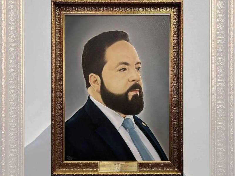 Retrato de Luis Redondo como presidente del Congreso Nacional.