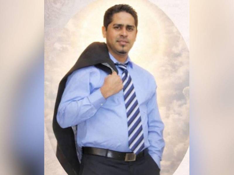 Fotografía en vida del hondureño Luis Gustavo Núñez Cáceres.