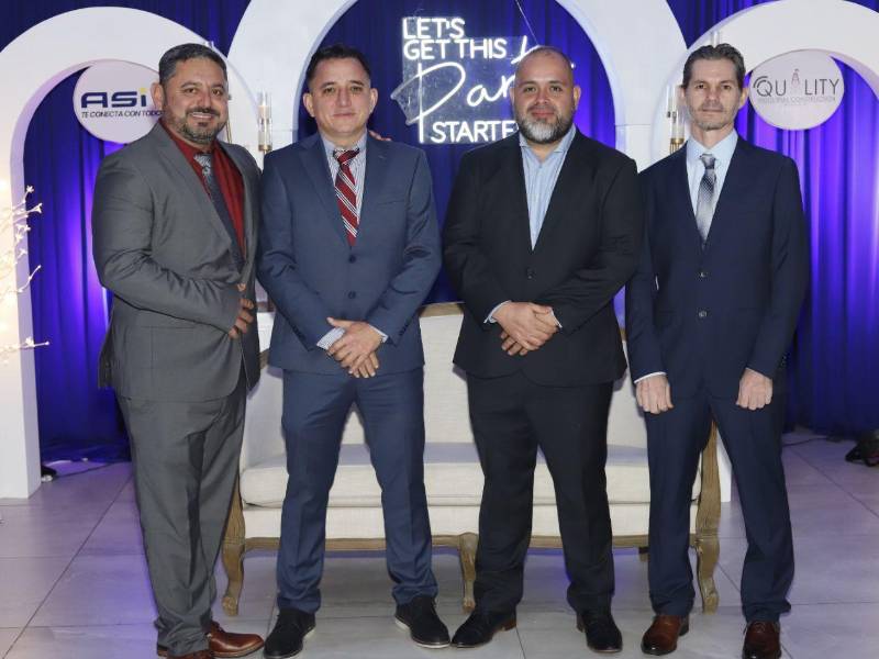 Felipe Trundle, Denis Chávez, Juan Jerezano y Michael Senn, socios propietarios de ASI Network