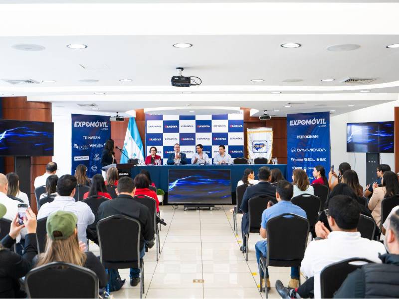 Evento de lanzamiento de Expomóvil 2025 en las instalaciones del Consejo Hondureño de la Empresda Privada (Cohep) en Tegucigalpa.