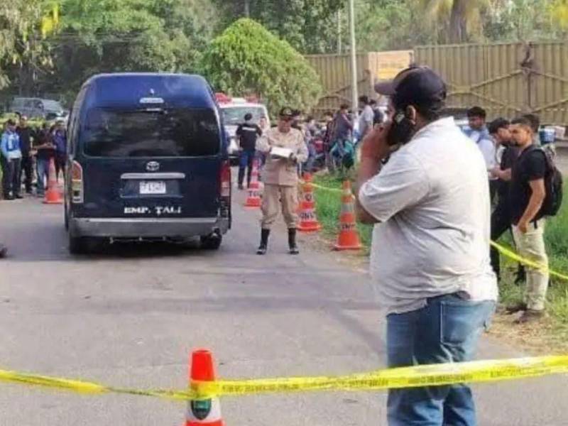 Una unidasd de transporte de Potrerillos, Cortés, es el involucrado en el accidente.