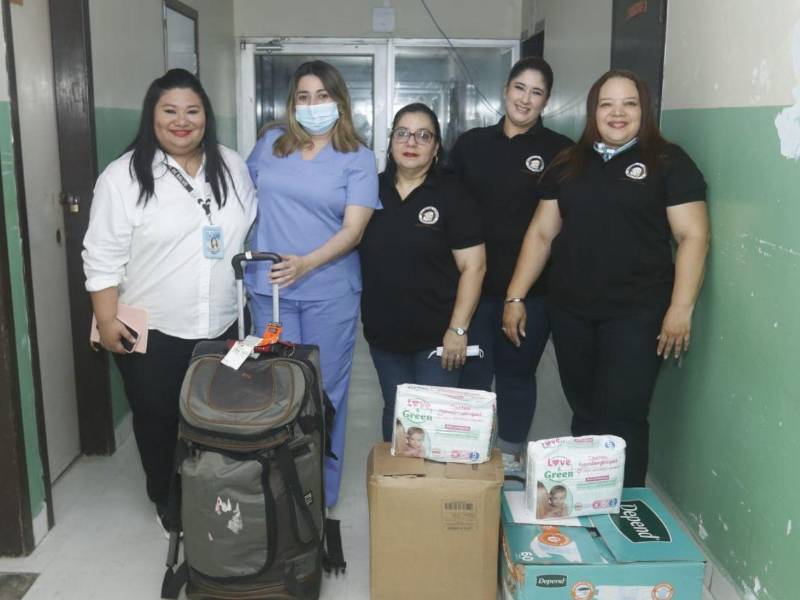 La fundación también se solidarizó con las mujeres de la sala de maternidad.