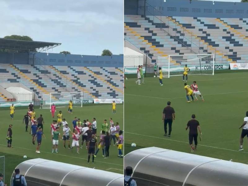Este fue el bochornoso episodio del zafarrancho entre los jugadores del Victoria y Herediano