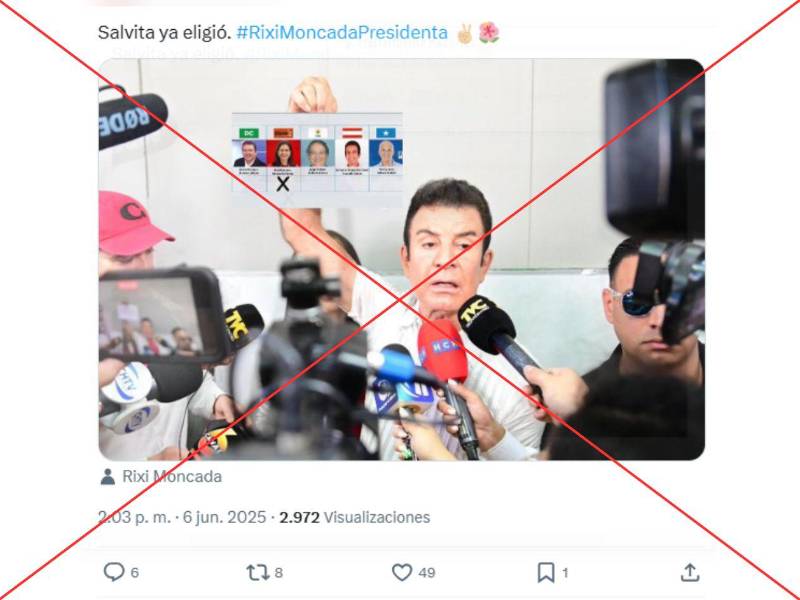 Captura de pantalla a una publicacion de X hecha el 10 de junio de 2025