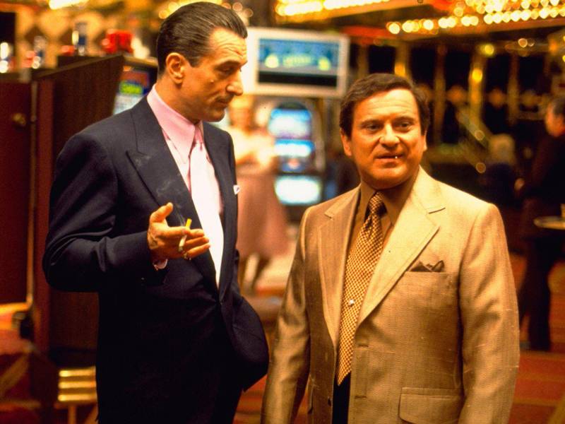 Robert De Niro y Joe Pesci en una escena de la película Casino.