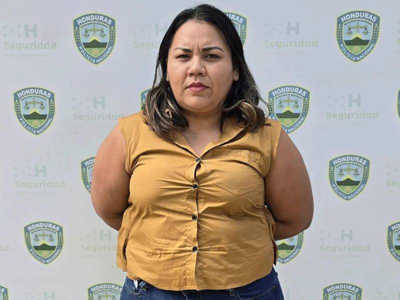 Sarahí Elizabeth García Zúñiga fue capturada en diciembre de 2024 por agentes de la Dirección Policial de Investigaciones (DPI).