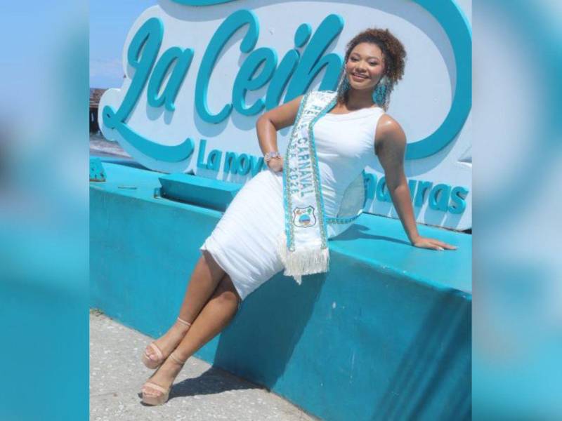 Destereen Gonzáles, reina del Carnaval 2026, es una bailarina que engalanará la feria más alegre de Honduras.