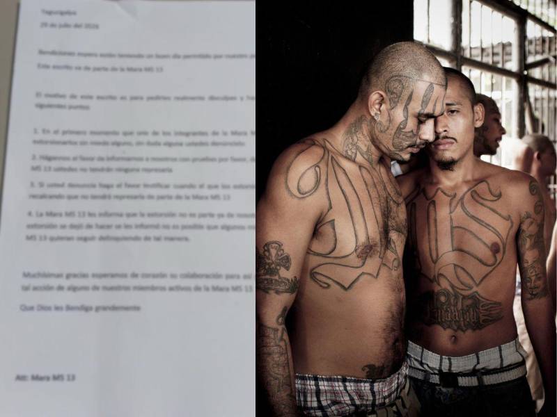 Sin miedo alguno: investigan supuesta carta de la MS-13 entregada a capitalinos