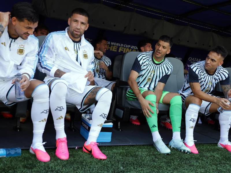 Lautaro Martínez no tuvo minutos en la final entre Argentina y España.
