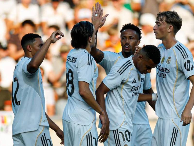 El brasileño Militao marcó el primer gol del Real Madrid.