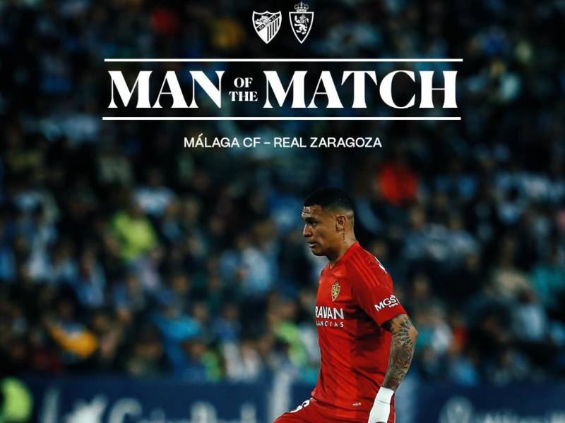 Kervin Arriaga en uno de sus encuentros como MVP de Málaga-Real Zaragoza.