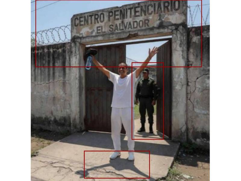 Captura de pantalla a las inconsistencias de un análisis visual.