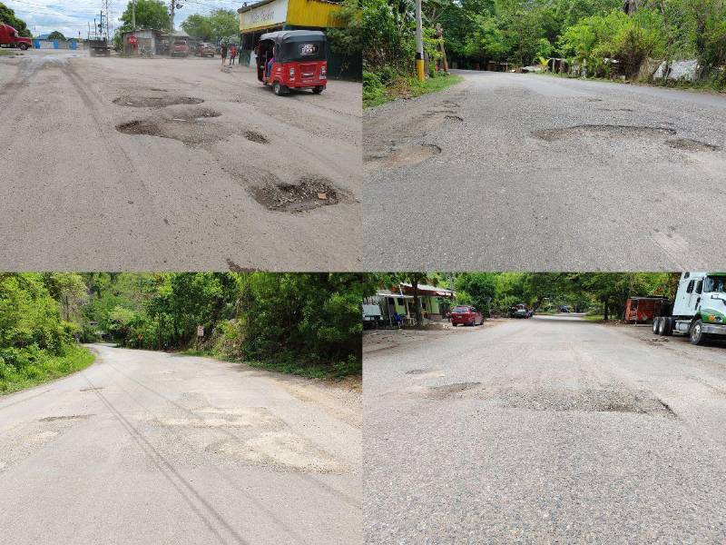 El daño en la vía hace que el recorrido de siete kilómetros pueda durar hasta media hora.