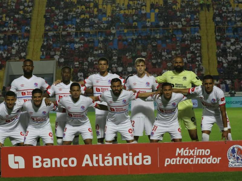 El 11 titular del Olimpia que se enfrentó al Marathón.