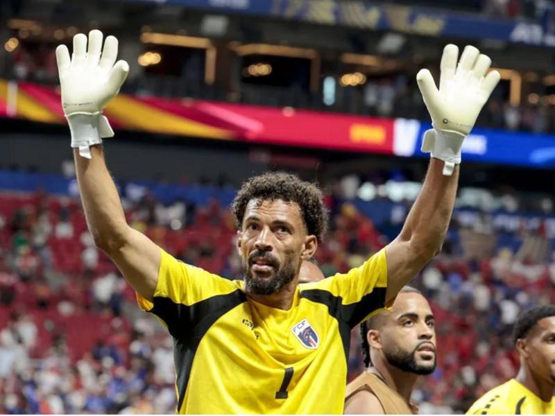 El portero de Cabo Verde, Vozinha, tras el empate a 0 ante España en el partido del grupo H del Mundial 2026, en el Estadio Atlanta (EEUU).