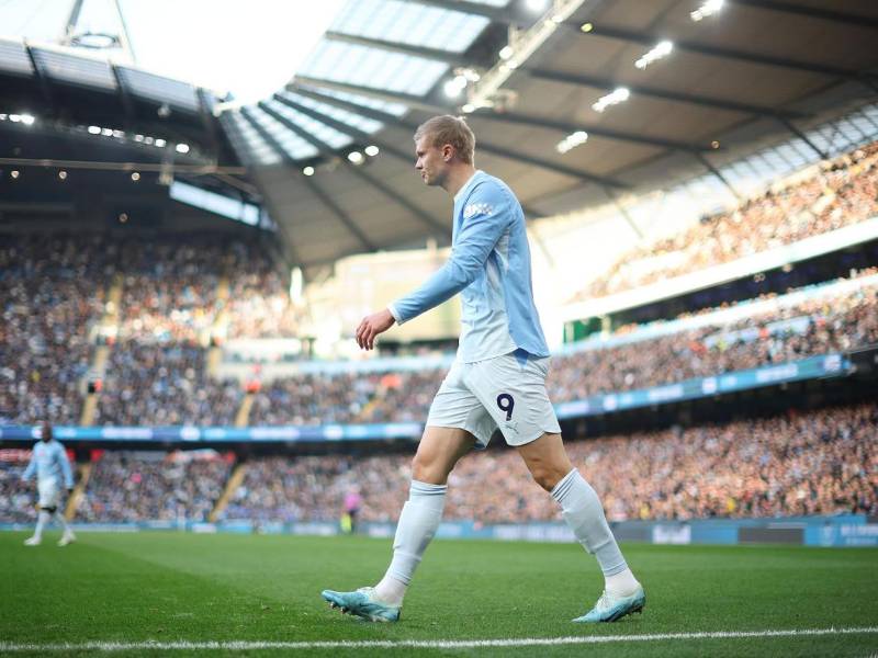 Erling Haaland se fue en blanco frente al Brighton.