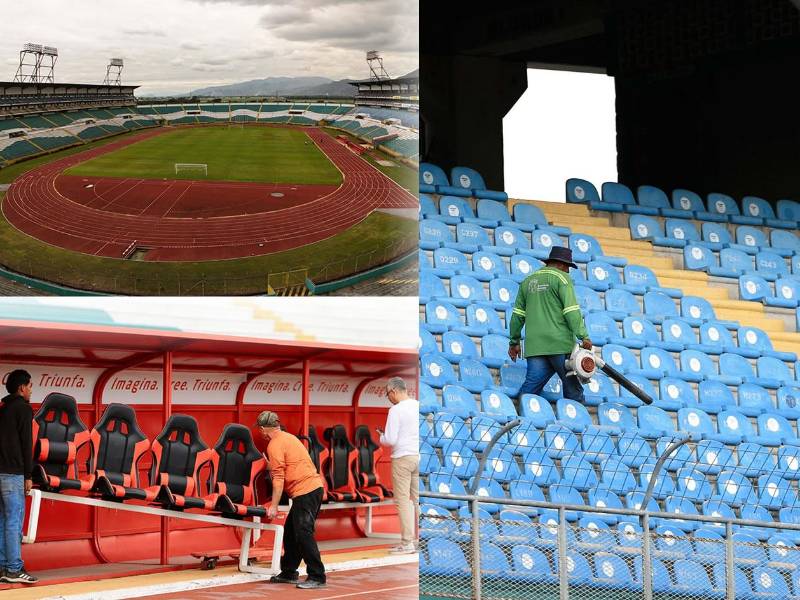 El estadio Olímpico Metropolitano albergará la final de ida Marathón vs Olimpia y lo están puliendo para que quede en perfectas condiciones para el domingo 4 de enero.