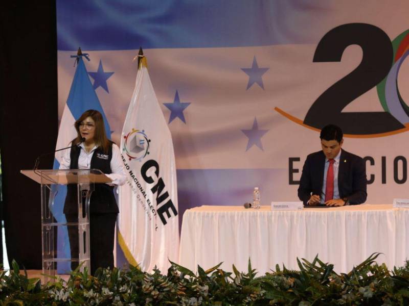 Ana Paola Hall, consejera presidenta del Consejo Nacional Electoral.