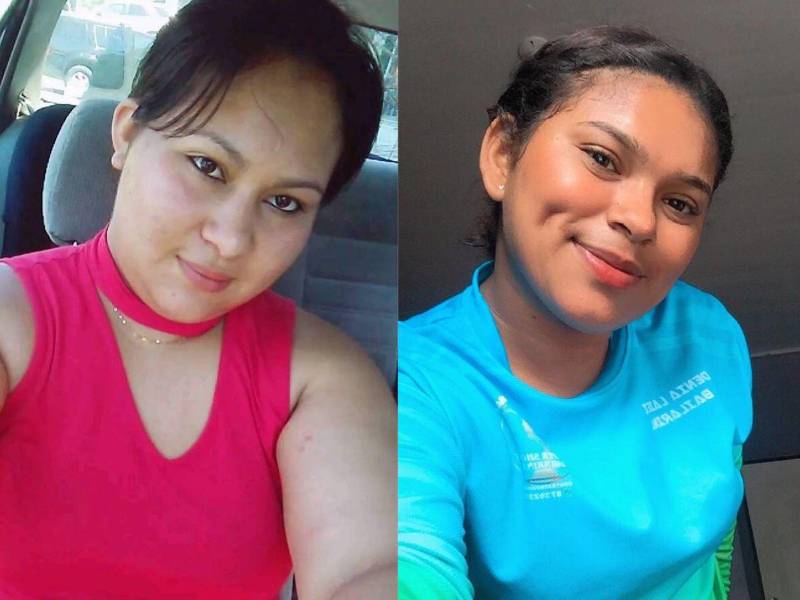 Keyli Maldonado (izquierda) es una de las dos hondureñas que murió trágicamente la noche del jueves (18 de mayo 2023) en un aparatoso accidente de motocicleta.