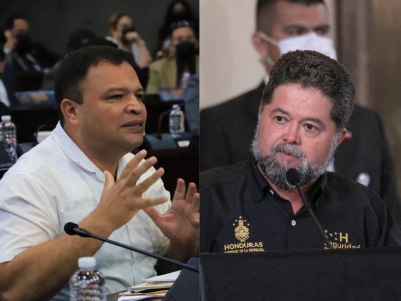 El diputado hondureño, Jari Dixon (izq). El exministro de Seguridad de Honduras, Ramón Sabillón (der).