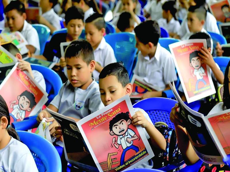 Niños participan en la primera edición del proyecto.