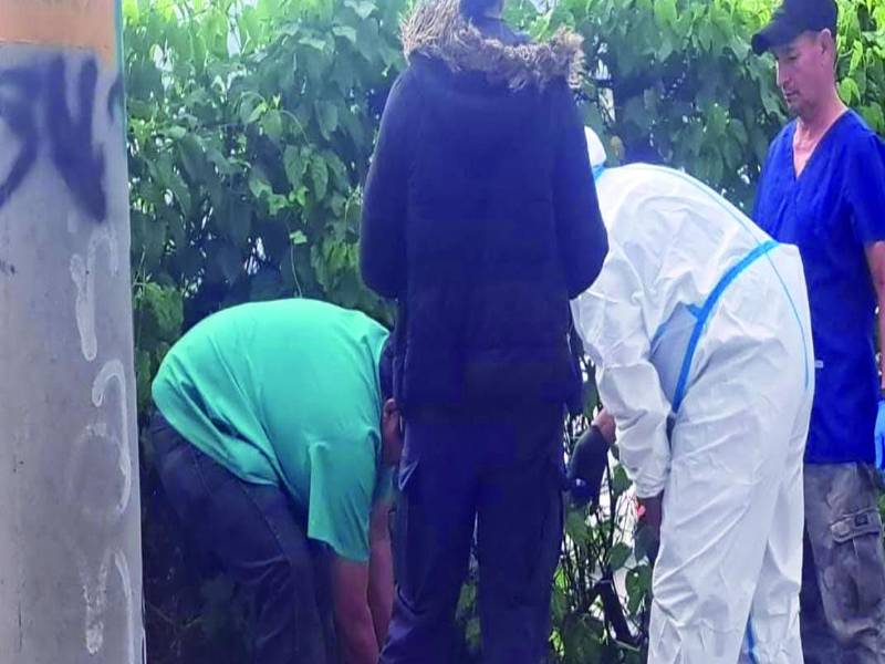 Medicina Forense levanta los cuerpos de las víctimas.