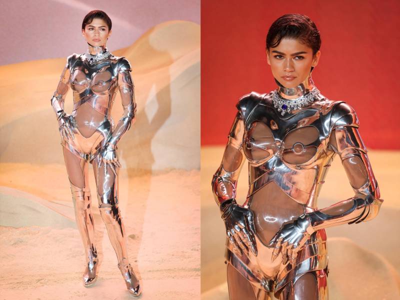 Zendaya vivió su propia fantasía de ciencia ficción en el estreno mundial de “Dune: Part Two” de Denis Villeneuve, este jueves en Londres.