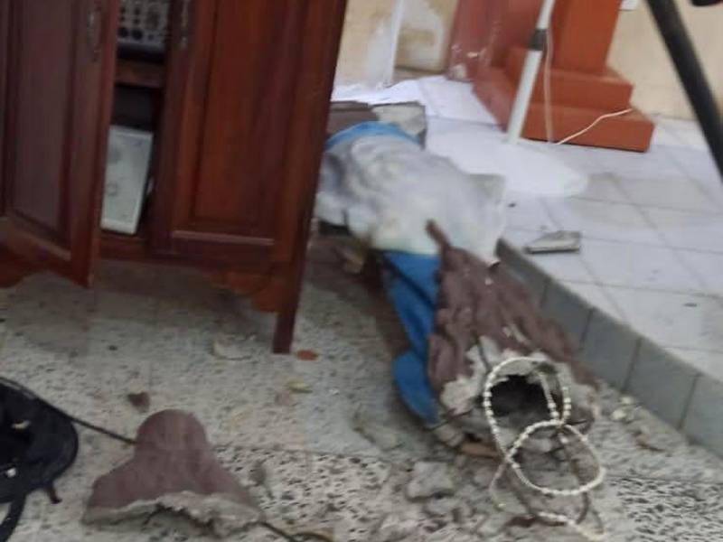 Vecinos denunciaron la profanación del templo Santa Cruz, de Baracoa, Puerto Cortés.