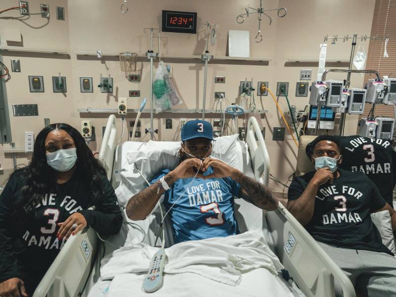 Damar Hamlin estuvo varios días internado en un hospital de Cincinnati.