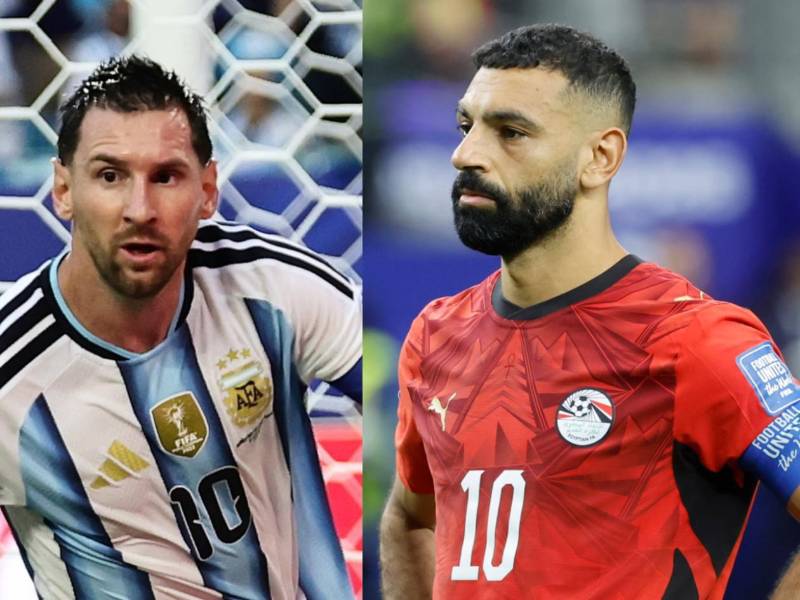 Lionel Messi de Argentina y Mohamed Salah por Egipto, figuras emblemáticas de ambas selecciones.