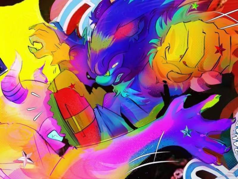 La saturación y el surrealismo son parte fundamental de las pinturas de Zanate.