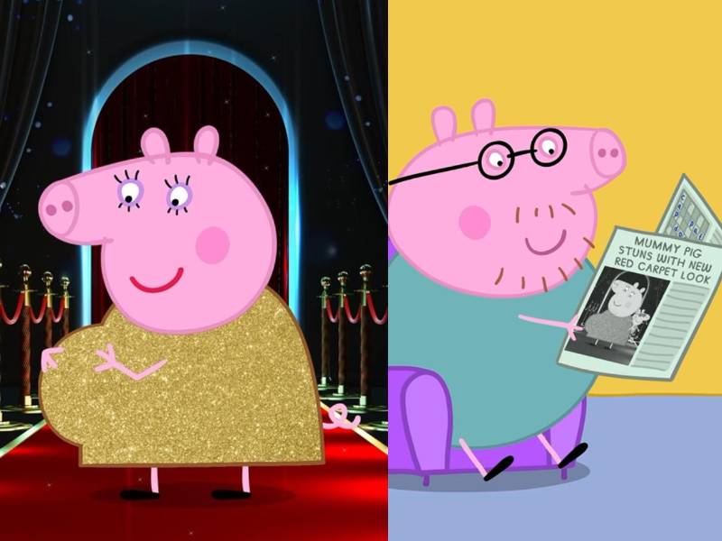 Las redes sociales oficiales de Peppa Pig mostraron imágenes de Mummy Pig (Mamá Cerdita) en los Brit Awards 2025.