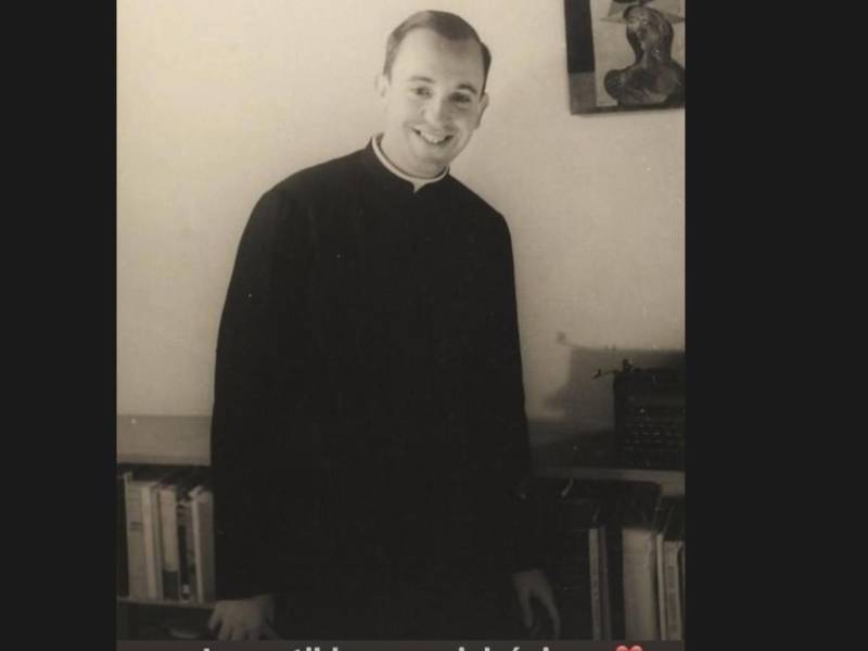 Residente compartió esta foto de la juventud del Papa Francisco.
