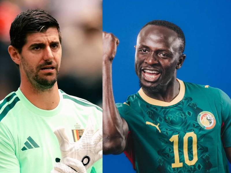 Courtois es una de las figuras de Bélgica y Sadio Mane de Senegal.