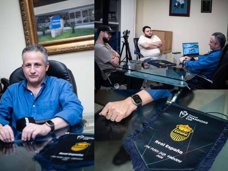 Elías Burbara con nuestros periodistas Mario Jafeth Moreno y Walter García.