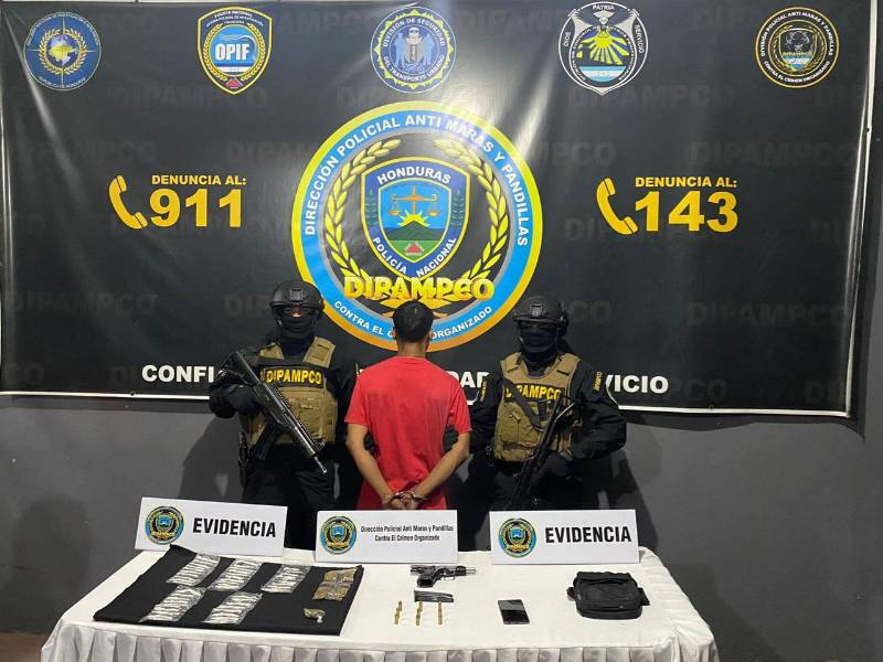Alias “Lunay” fue arrestado este miércoles en San Pedro Sula (Honduras).