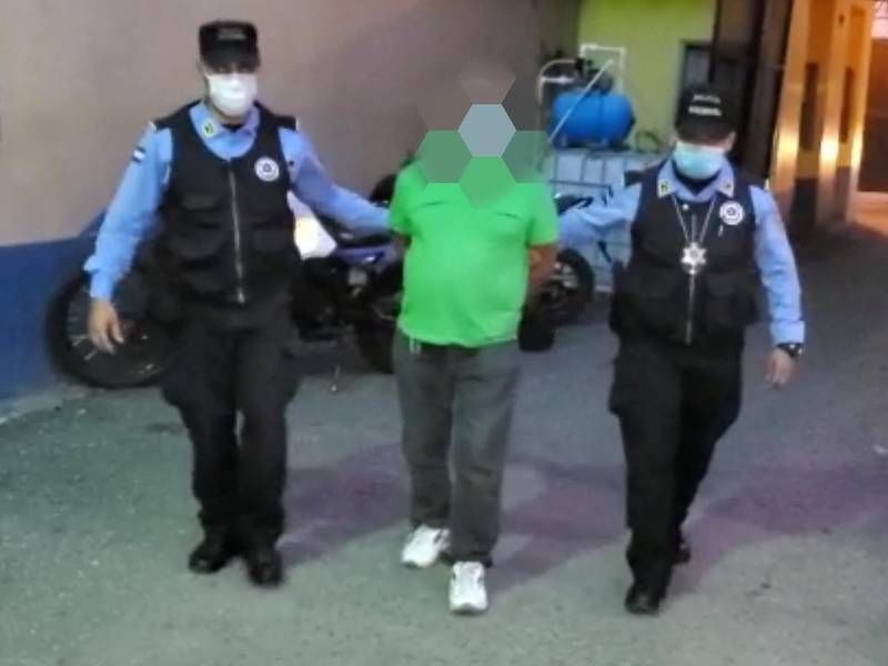 El arrestado se trata de un soldador de 57 años, originario de Guaimaca, Francisco Morazán.