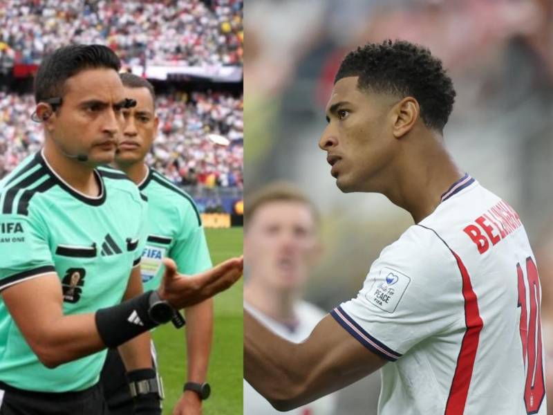 El árbitro hondureño Said Martínez ha sido tendencia en las últimas horas tras una jugada donde se vio involucrado con Jude Bellingham en el Inglaterra vs Ghana por el Mundial 2026.