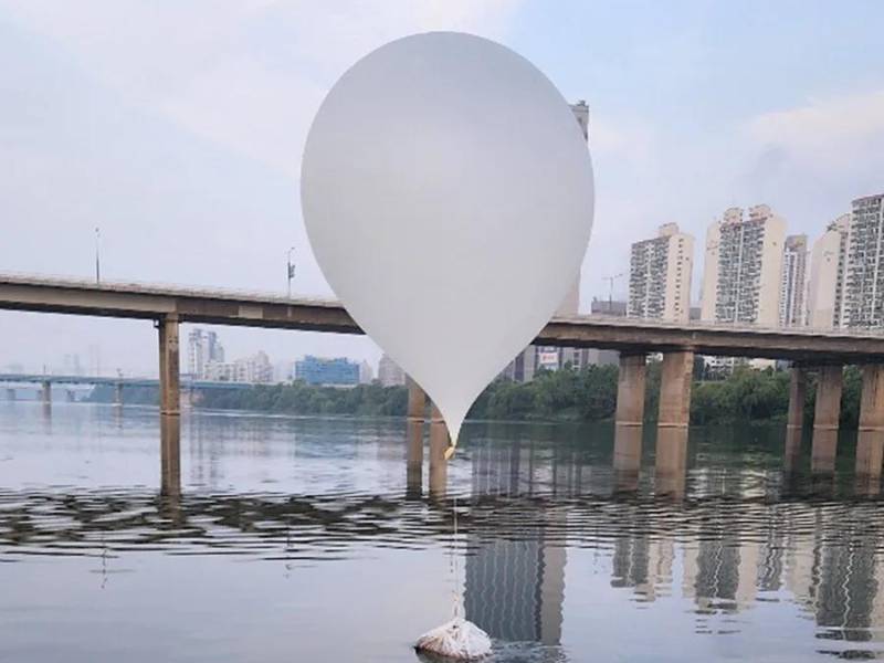 Corea del Norte ha enviado miles de globos con desechos hacia el sur desde mayo pasado.