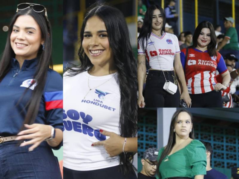 Lindas chicas y petición en el clásico Marathón vs Olimpia por la jornada 5 de las triangulares del Clausura 2026 de la Liga Nacional de Honduras.