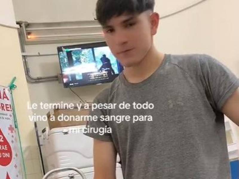 Video: Joven dona sangre a su exnovia para salvarle la vida