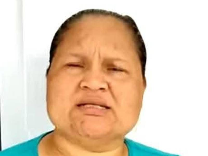 Dania Santos, acusó directamente al pastor Denis García de haber violado a su hija de 15 años, luego que Medicina Forense le practicara los exmenes.