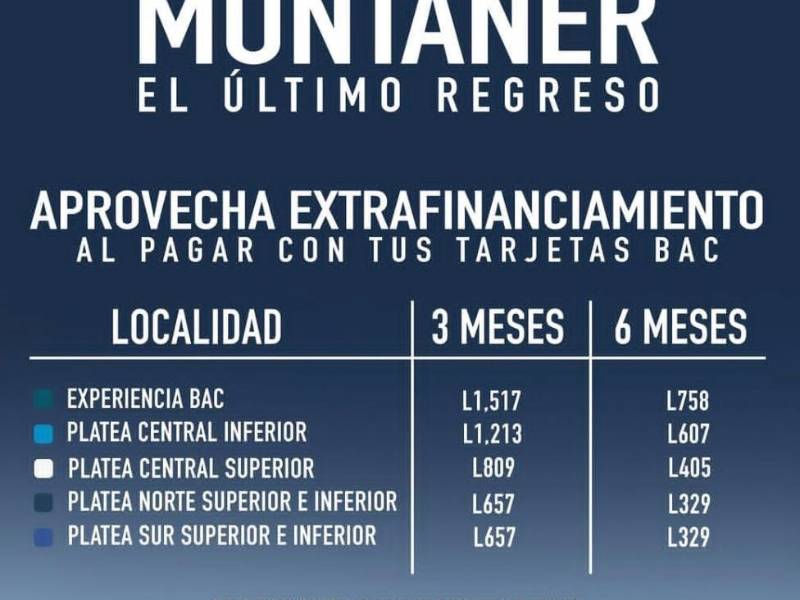 Entradas en preventa por ETicket: opciones accesibles y financiamiento exclusivo con BAC.