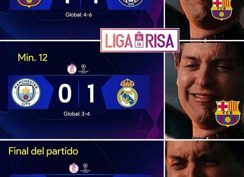 Barcelona es humillado en los memes del juego Manchester City y Real Madrid