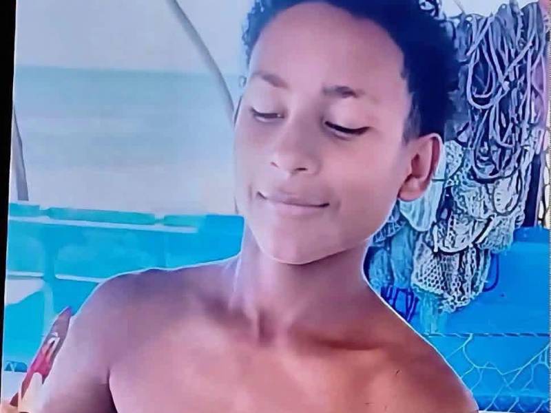 Joseth David Vuelto García, desaparecido desde el viernes 24 de julio, trabajaba como pescador para ayudar a su familia.
